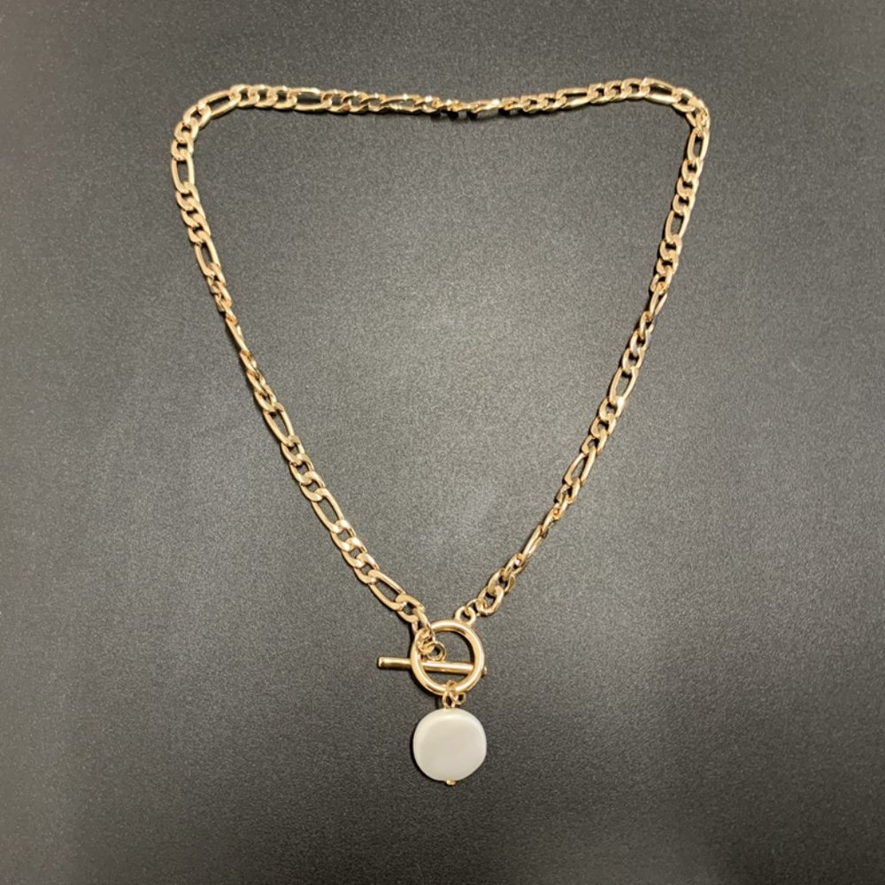 💕Last one Flawless Pearl Metal Choker Toggle - Picture 5 of 10